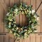 20 inches Artificial Green Leaf Eucalyptus Wreath,Berry Wreath for Spring,Summer, Front Door Window Hanging Wall Party Decorations